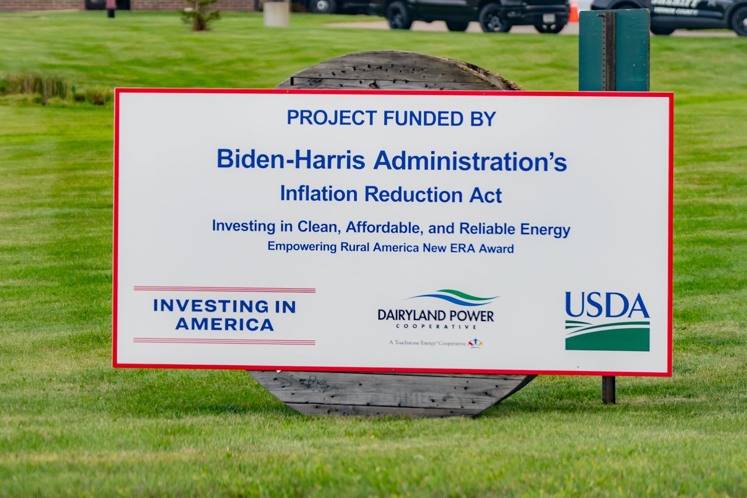 President Joe Biden departs the landing zone at Westby Business Park in Westby, Wisconsin, Thursday, September 5, 2024, en route to Vernon Electric Cooperative. (Official White House Photo by Adam Schultz)