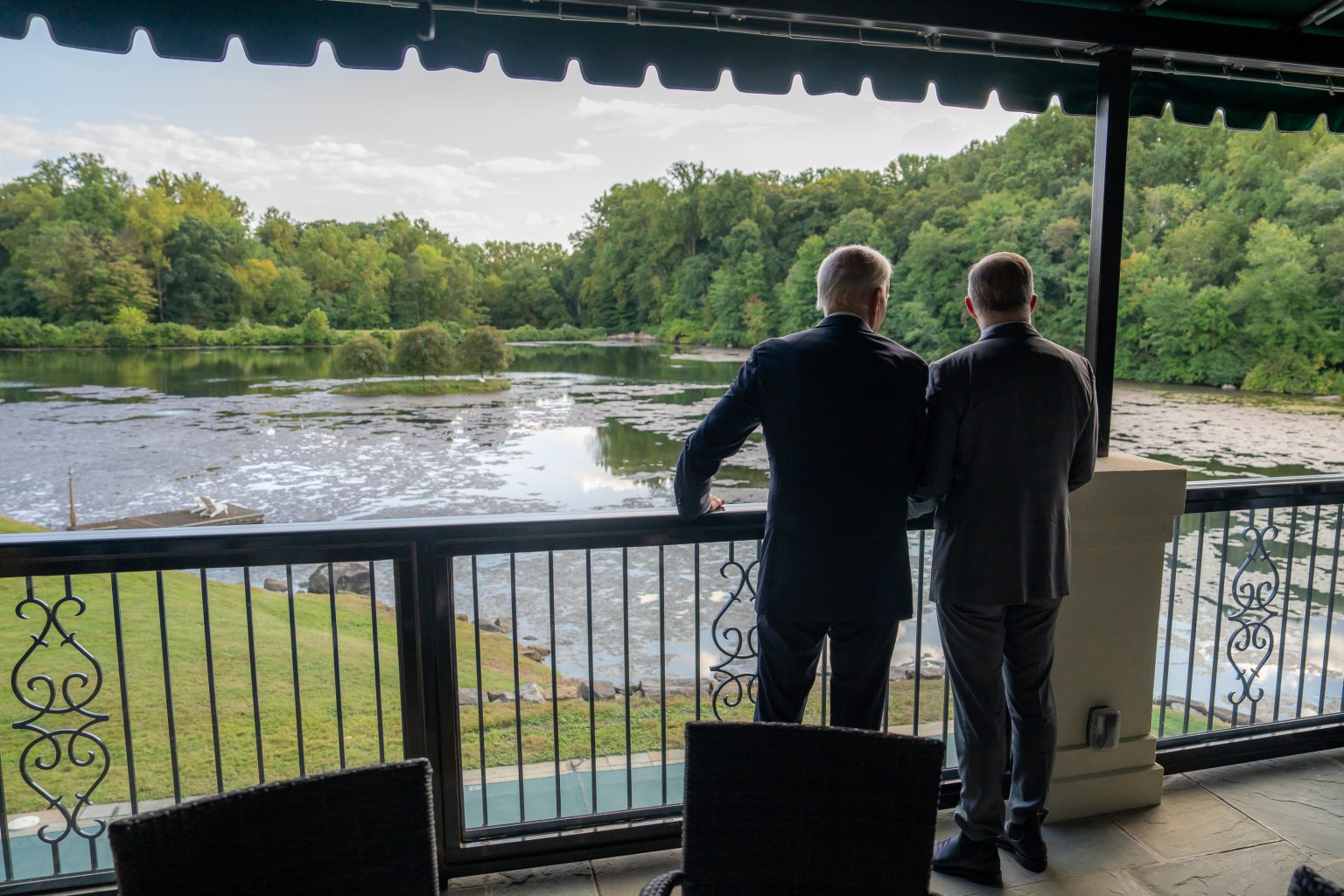 President Joe Biden meets with Prime Minister Anthony Albanese of Australia, Friday, September 20, 2024, at his home in Wilmington, Delaware. (Official White House Photo by Adam Schultz)